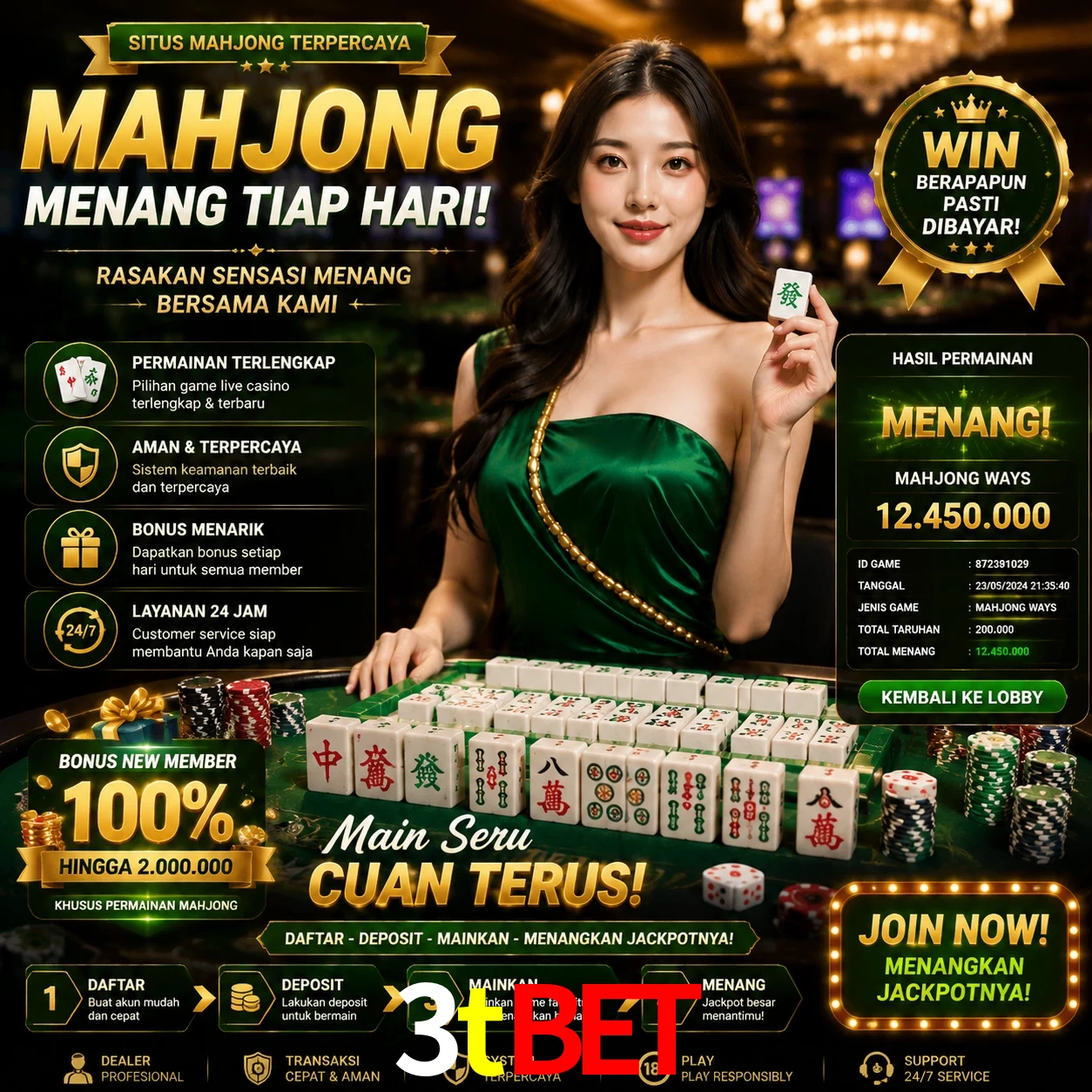 Cashback VIP 3tbet - reembolso semanal